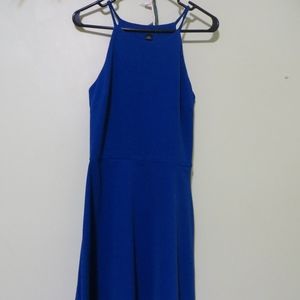 Design Lab Cobalt Blue Halter Dress